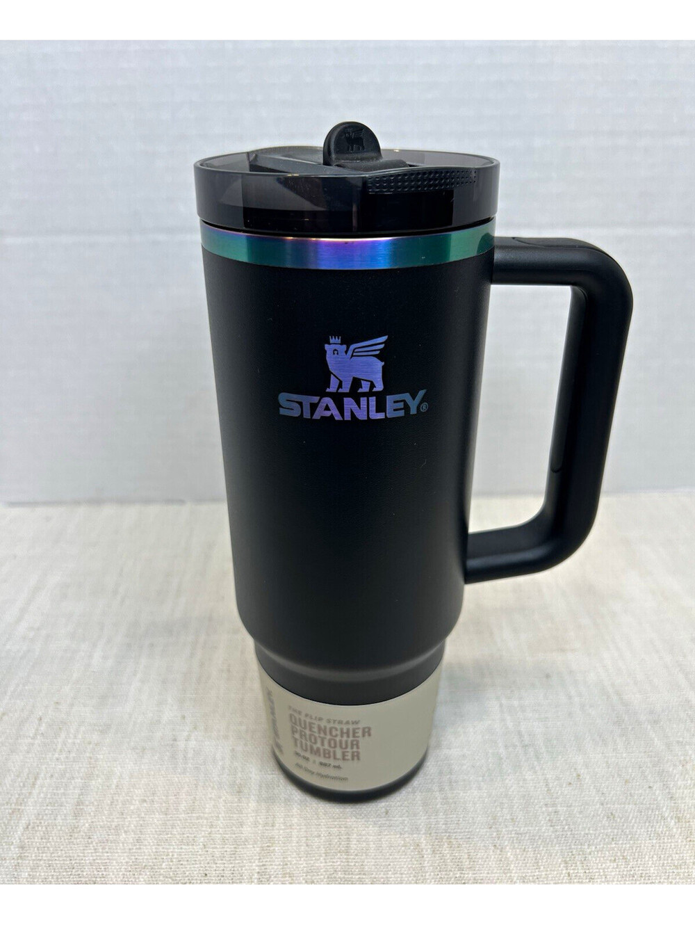 Stanley Quencher H2.0 FlowState 30 oz Tumbler w/ Handle Flip Straw Black Chroma